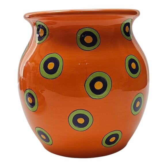 All U Can Handle Cookie Jar Cannister Dancing Dots Retro - Picture 6 of 11